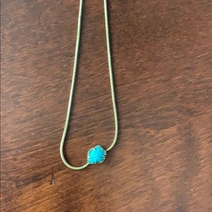 Beautiful turquoise and gold necklace.